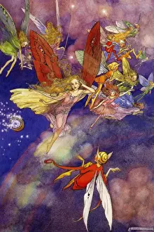 Fairies in flight by Helen Jacobs