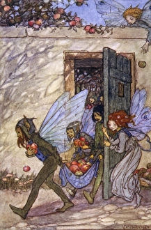 Images Dated 14th January 2013: Fairies stealing fruit