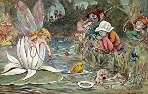 Riverbank Prints: Fairy & a drowning pixie