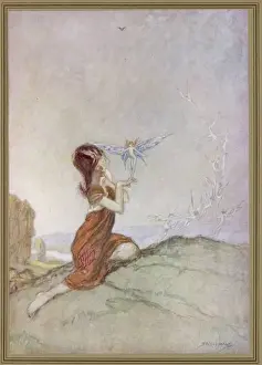 Perches Prints: Fairy and Girl