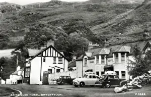 Conway Prints: Fairy Glen Hotel, Dwygyfylchi, Wales - Conway Old Rd, Penmaenmawr. Date: circa 1959