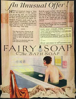 Images Dated 10th July 2012: Fairy Soap Advert