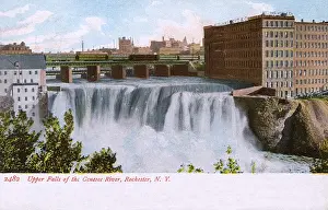 Waterfall Prints: Falls of Genesee River, Rochester, New York State, USA