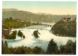 The Falls of the Rhine, general view, Schaffhausen, Switzerl