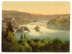 Schaffhausen Prints: The Falls of the Rhine, general view, Schaffhausen, Switzerl