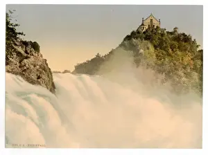 Schaffhausen Prints: The Falls of the Rhine, from the Rock, Schaffhausen, Switzer