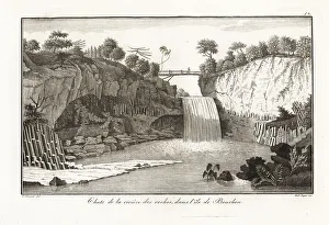Falls on the Riviere des Roches, Reunion Island, 1804