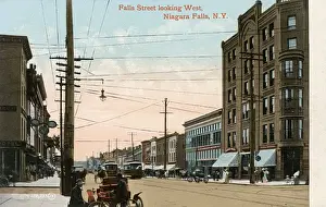 Falls Street, Niagara Falls, New York State, USA