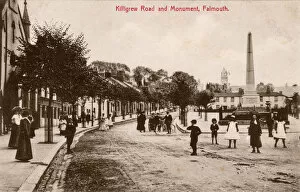 Tree Lined Collection: Falmouth, Cornwall - Killigrew Road and Monument