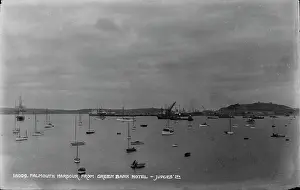 Overcast Prints: Falmouth Harbour from Green Bank Hotel