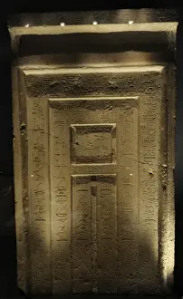 Saqqara Prints: False-door of the Official Gemni-em-hat. Tomb. Sakkara. 11th