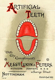 National Archives Collection: False Teeth posters