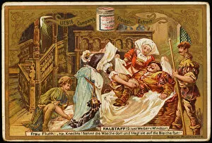 Shakespeare Collection: Falstaff in Basket