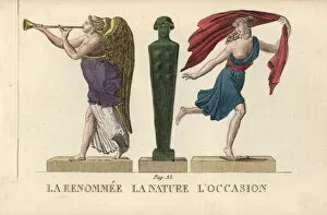 Fama, Nature, and Occasio, Roman allegorical figures