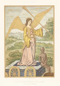 Fame Prints: Fame triumphs over Death from Petrarch's Triumphs, 1500
