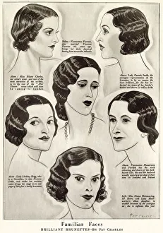 Images Dated 16th January 2020: Familiar Faces, Brilliant Brunettes by Pat Charles