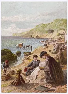 Family on a Beach C1860
