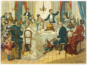Guest Prints: Family Dinner Party 1880