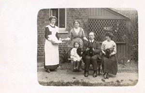 Couple in Garden 1910