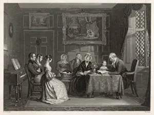 Papa Prints: Family at Evening Prayer