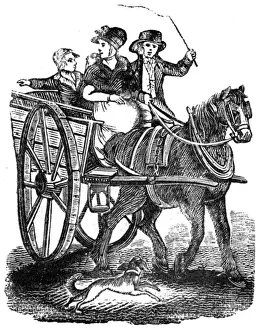May17 Prints: Family gig going to market, c. 1800
