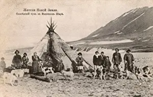 Nomadic Prints: Family Group of the Koibal people - Siberia Russia