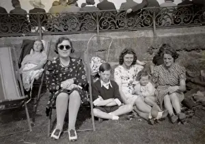 Sunglasses Prints: Family on holiday, 1930s