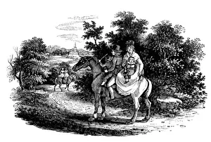 Family on Horseback