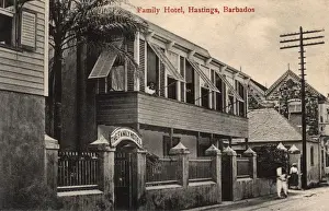Barbados Prints: Family Hotel, Hastings, Barbados, West Indies