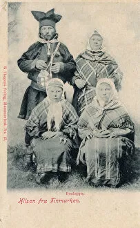 Images Dated 30th May 2018: A family of the Sami People from Finnmark, Norway