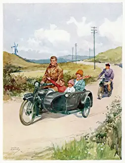 Family to Seaside C1929