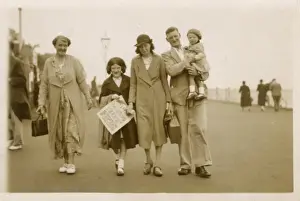 Grandmother Prints: Family (with Grandma) stroll along the Seafront at Margate
