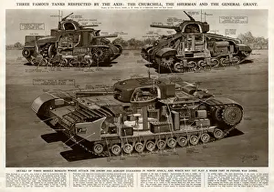 Three famous Allied tanks by G. H. Davis