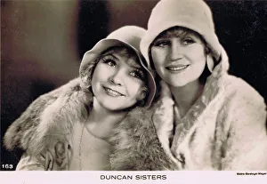 Vaudeville Prints: The famous American duo the Duncan Sisters, 1920s