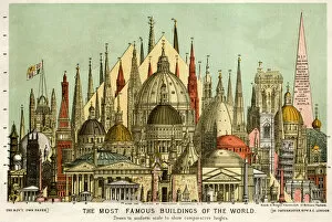 Images Dated 23rd June 2017: The most famous buildings of the world 1885