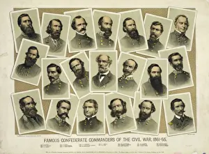 Commanders Prints: Famous Confederate commanders of the Civil War, 1861- 65