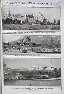 Cranes Collection: Three famous Dockyards in Europe