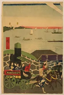Takanawa Prints: Famous places in Tokyo: real view of Takanawa