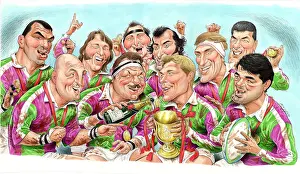 Beaumont Prints: Famous rugby players