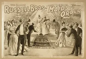 The famous Russell Bros. in the pretentious oddity, Maids to