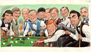 New Images August 2021 Collection: Famous snooker players