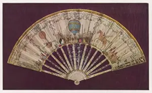 Montgolfier Prints: FAN / BALLOONS / 1785