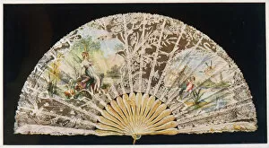 Lace Collection: Fan with Fairies