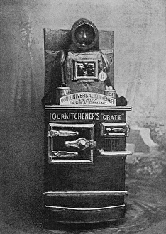 Images Dated 11th April 2016: Fancy Dress costume - Kitchener pun, 1898