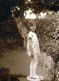 Images Dated 3rd February 2021: Fancy Dress - Little girl dressed as a fairy