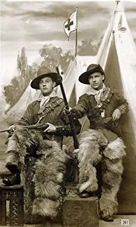 Apr19 Gallery: Fancy dress - men dressed up as cowboys