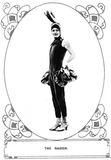 Dickins Prints: Fancy Dress for Winter sports holiday carnival - radish