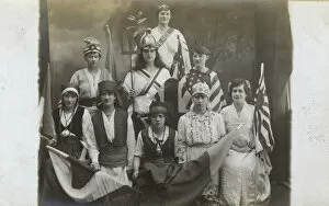 Archetypes Collection: Fancy Dress - WW1 - Group as patriotic national archetypes