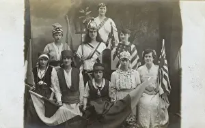 Archetypes Prints: Fancy Dress - WW1 - Group as patriotic national archetypes