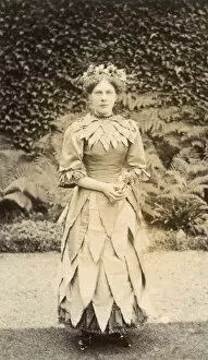 Flowery Collection: Fancy dress - young woman dressed as a flower